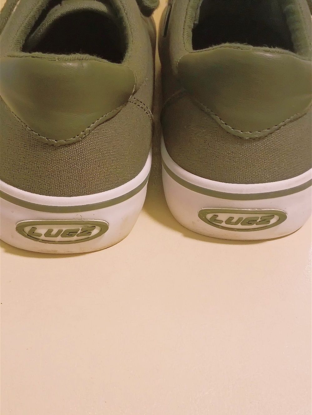 Lugz Womens Clipper Canvas Sneakers Olive Green Lace Up Shoes WAVIC-313 9.5 - Picture 6 of 7